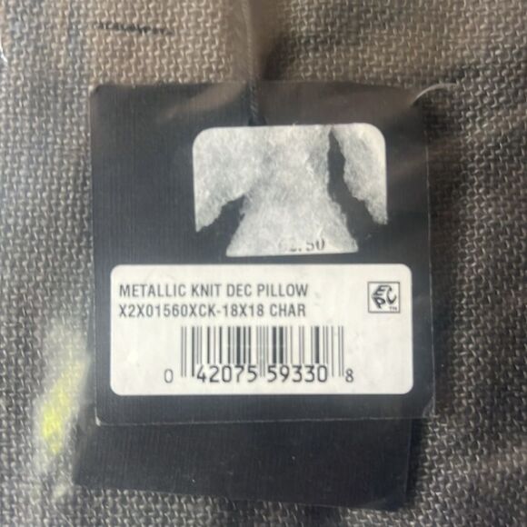 New Michael Aram Metallic Knit Pillow 18x18 - Picture 6 of 7